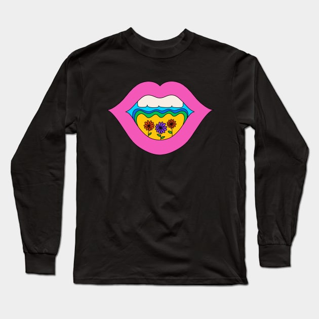 Just Smile Long Sleeve T-Shirt by Shrutillusion